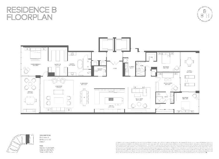 Boca Beach House Condo Floor Plan B
